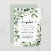 Eucalyptus Gouden Waterverf Opvangbehuizingswagen Informatiekaartje (Voorkant / Achterkant)