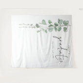 Eucalyptus Grad Naam Afstudeerfoto Achtergrond Wandkleed (Voorkant (horizontaal))