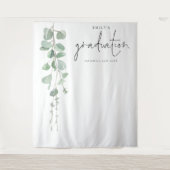 Eucalyptus Grad Naam Afstudeerfoto Achtergrond Wandkleed (Voorkant)