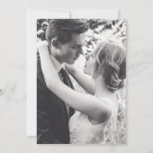 Eucalyptus green 1e bruiloft vow-verlenging kaart (Achterkant)