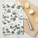 Eucalyptus Green-bladpatroon Theedoek<br><div class="desc">Introduceer een vleugje natuur-geïnspireerde elegantie in uw keuken met de Eucalyptus Green Leaves Pattern Kitchen Towel. Deze mooie en functionele handdoek toont een boeiend patroon van zachte groene en donkergroene eucalyptusbladeren, waardoor een verfrissende en uitnodigende ambiance ontstaat. Ontworpen om uw keukeninrichting te verheffen, deze handdoek is versierd met mijn unieke...</div>