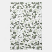 Eucalyptus Green-bladpatroon Theedoek (Verticaal)