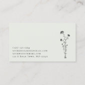 Eucalyptus Green Botanical Sprig Visitekaartje (Achterkant)