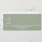 EUCALYPTUS GREEN BUSINESS LOGO CADEAUBON (Achterkant)