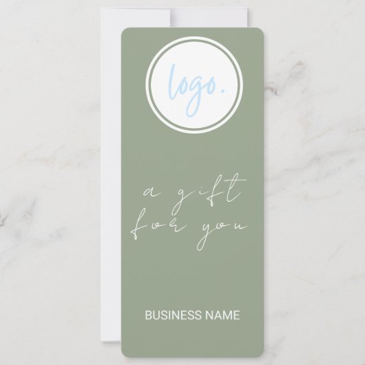 EUCALYPTUS GREEN BUSINESS LOGO CADEAUBON (Voorkant)