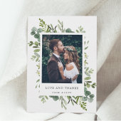 Eucalyptus Green Foliage Foto Hartelijk dank Bedankkaart