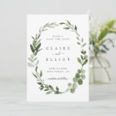 Eucalyptus Green Foliage met de Kaart Datum opslaa (Staand voorkant)