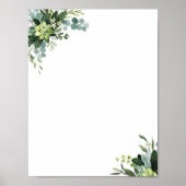 Eucalyptus Green Foliage Plain Poster (Voorkant)