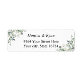 Eucalyptus Green Foliage Return Address Label (Voorkant)