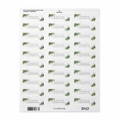 Eucalyptus Green Foliage Return Address Label (Full Sheet)