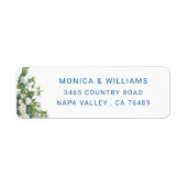 Eucalyptus Green Foliage Return Address Label (Voorkant)