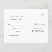 Eucalyptus Green Foliage RSVP Uitnodiging Briefkaart (Achterkant)