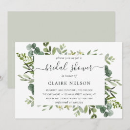 Eucalyptus Green Foliage Vrijgezellenfeest Kaart