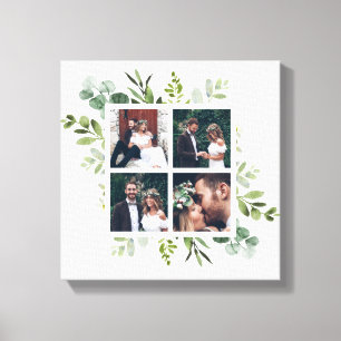 Eucalyptus Green Foliage Weddenschap Fotoplein Canvas Afdruk