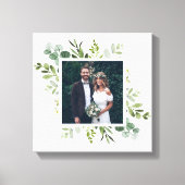 Eucalyptus Green Foliage Weddenschap Fotoplein Canvas Afdruk (Voorkant)