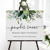Eucalyptus Green Foliage Weddenschap met poeder Poster