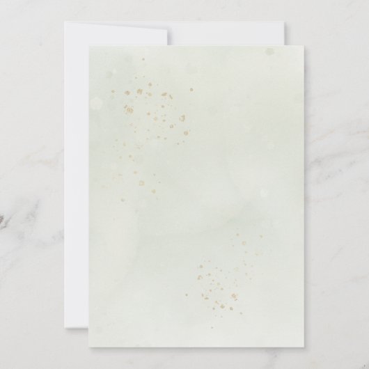 Eucalyptus Green Foliage Weddenschap Save The Date (Achterkant)