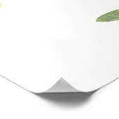 Eucalyptus Green Foliage Wedding Seding Chart Poster (Hoek)