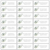 Eucalyptus Green Gastnamen Kleinere labels (Voorkant)