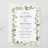 Eucalyptus Green laat Lijst buiten de rand Kaart (Voorkant)