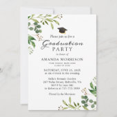 Eucalyptus Green laat Natuur GraduPartij Kaart (Voorkant)