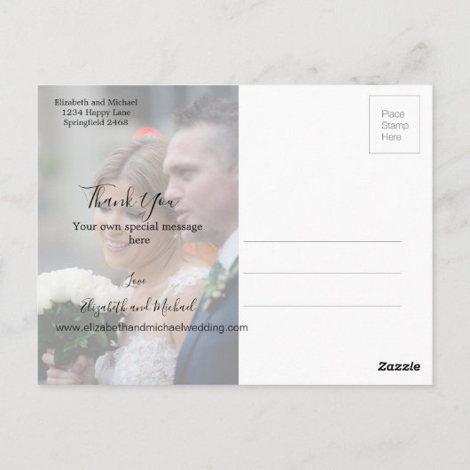 Eucalyptus Green Leaves Elegant Weddenschap Bedank Briefkaart (Achterkant)