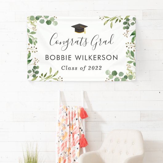 Eucalyptus Green Leaves Graduat Party Spandoek (Insitu)