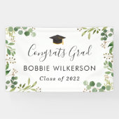 Eucalyptus Green Leaves Graduat Party Spandoek (Horizontaal)