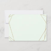 Eucalyptus Green Maaltijd opties RSVP Kaartje (Achterkant)