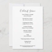 Eucalyptus Green Memorial begrafenisprogramma Kaart (Achterkant)