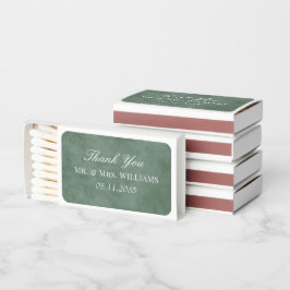 Eucalyptus Green Wedding Dank u Gastfavorieten