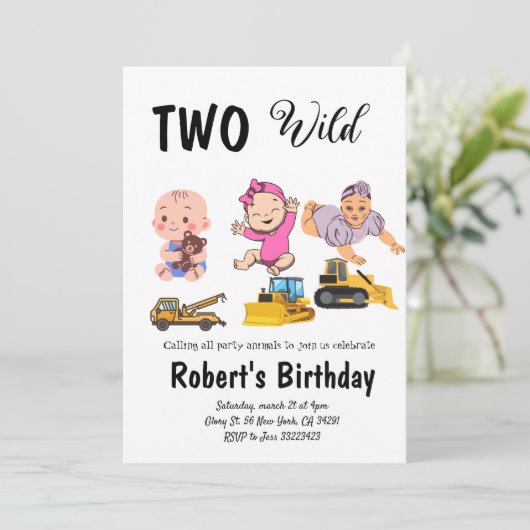 Eucalyptus greenary wedding birthaday kaart (Staand voorkant)