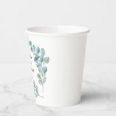 Eucalyptus greenary wedding paper cop papieren bekers (Links)