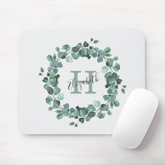Eucalyptus Greeneralised Monogram Mouse Pa Muismat (Met muis)