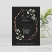 Eucalyptus Greenergy | Roos Gold Geo Vrijgezellenf Kaart (Staand voorkant)