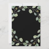 Eucalyptus Greenergy | Roos Gold Geo Vrijgezellenf Kaart (Achterkant)