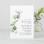 Eucalyptus Greenery 15e verjaardag Quinceanera Kaart (Staand voorkant)