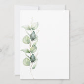 Eucalyptus Greenery 60e verjaardag Kaart (Achterkant)