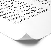 Eucalyptus Greenery 8 Tables Weddenschap Poster (Hoek)