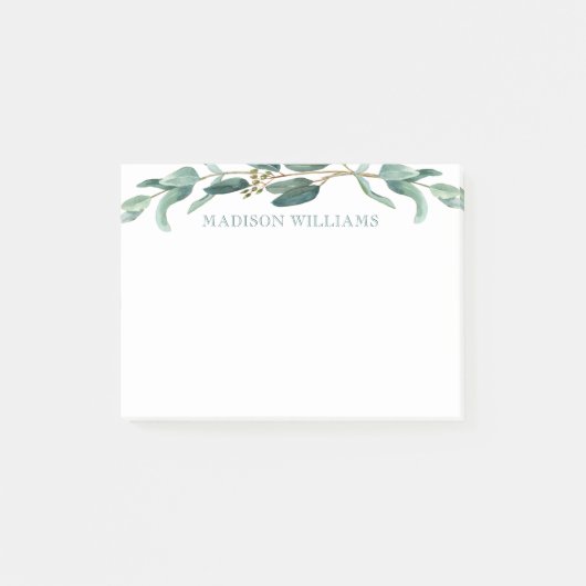 Eucalyptus Greenery Aangepast botanisch Post-it® Notes (Voorkant)
