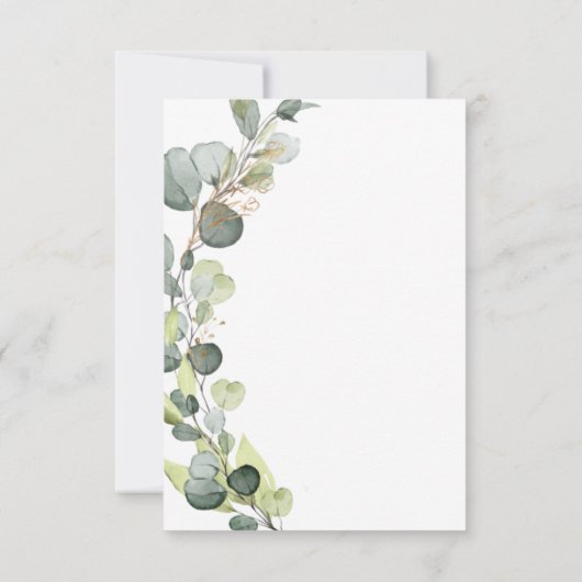 Eucalyptus Greenery Afstuderen Klasse 2023 Kaart (Achterkant)