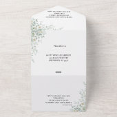 Eucalyptus Greenery All In One Invitation Uitnodiging (Buitenkant)