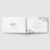 Eucalyptus Greenery anemone florale rustige bruilo Gastenboek (Volledig)