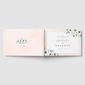 Eucalyptus Greenery anemone florale rustige bruilo Gastenboek (Volledig)