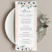 Eucalyptus Greenery anemone florale rustige bruilo Menu