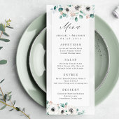 Eucalyptus Greenery anemone florale rustige bruilo Menu