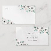 Eucalyptus Greenery anemone florale rustige bruilo Plaatskaartje (Voorkant / Achterkant)