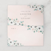 Eucalyptus Greenery anemone florale rustige bruilo Plaatskaartje (Buitenkant ongevouwen)