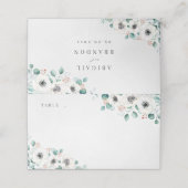 Eucalyptus Greenery anemone florale rustige bruilo Plaatskaartje (Buitenkant ongevouwen)