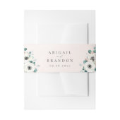 Eucalyptus Greenery anemone florale rustige bruilo Uitnodigingen Wikkel (Voorkant Voorbeeld)